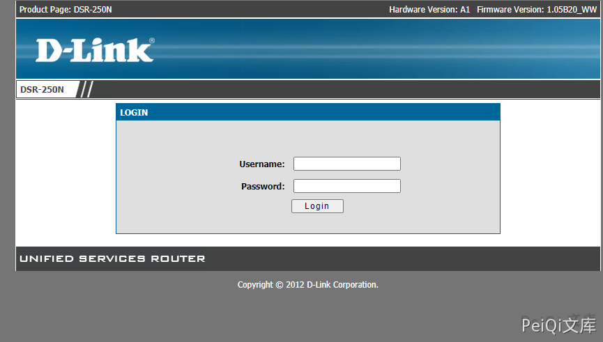 D-Link DSR-250N 万能密码漏洞